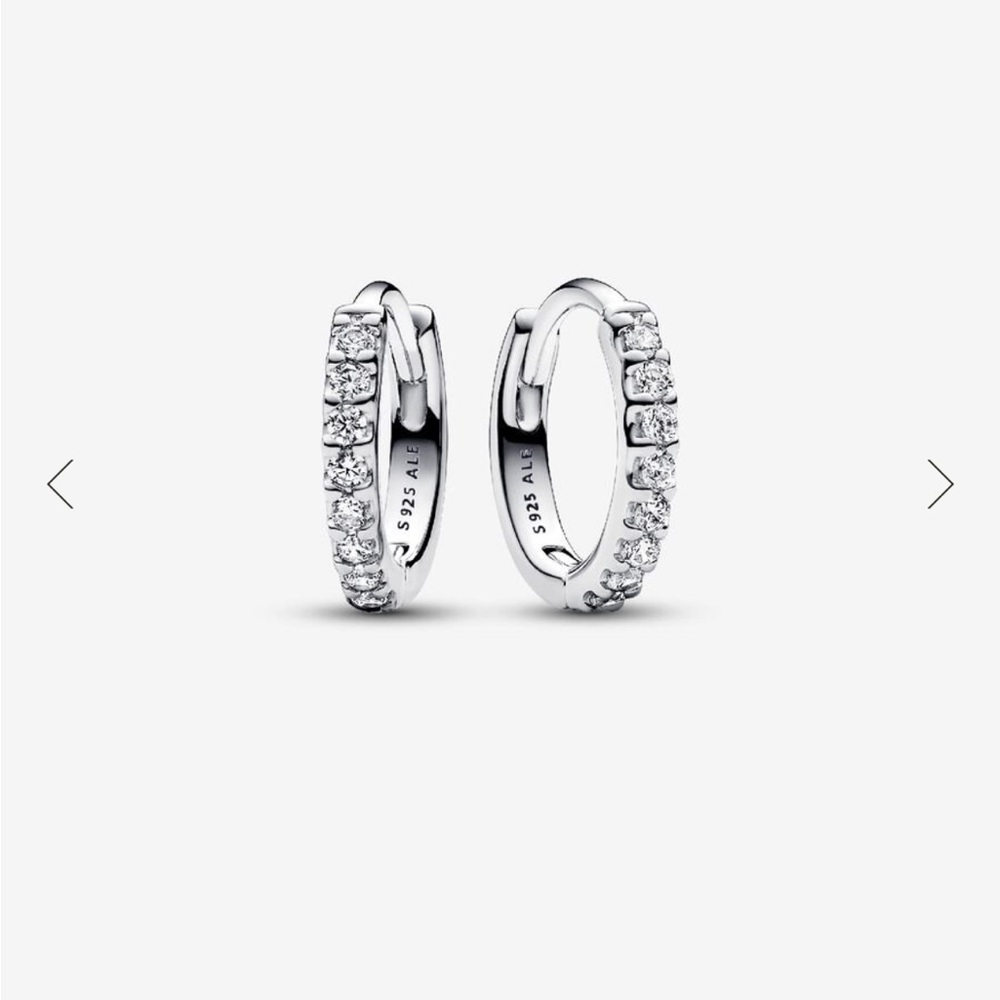 Silver Pandora earrings